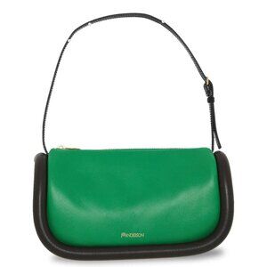 Like New JW Anderson Bumper Baguette Bag in Green and Black